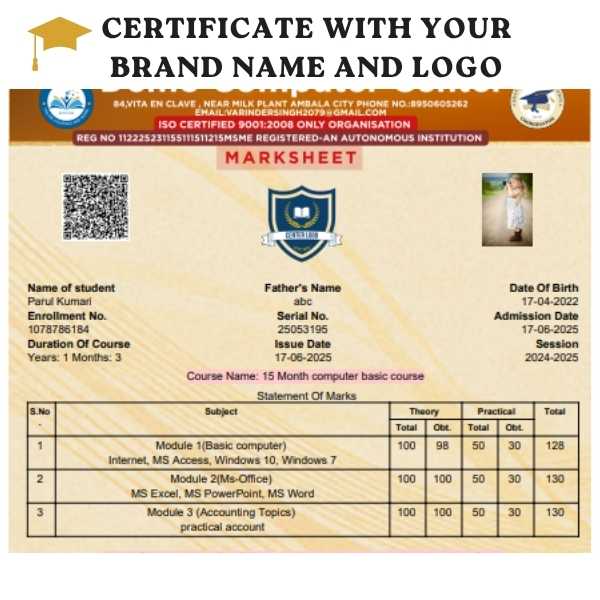 Certifications With Your Brand